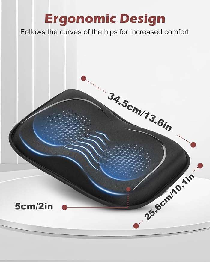 Fitense Rowing Machine Seat Cushion for The Concept 2 Rowing Machine with Extra Sports Headband, Memory Foam Row Machine Pad-Compatible with Concept 2 Rower, Recumbent Stationary Bike, Watter Rower - Image 3