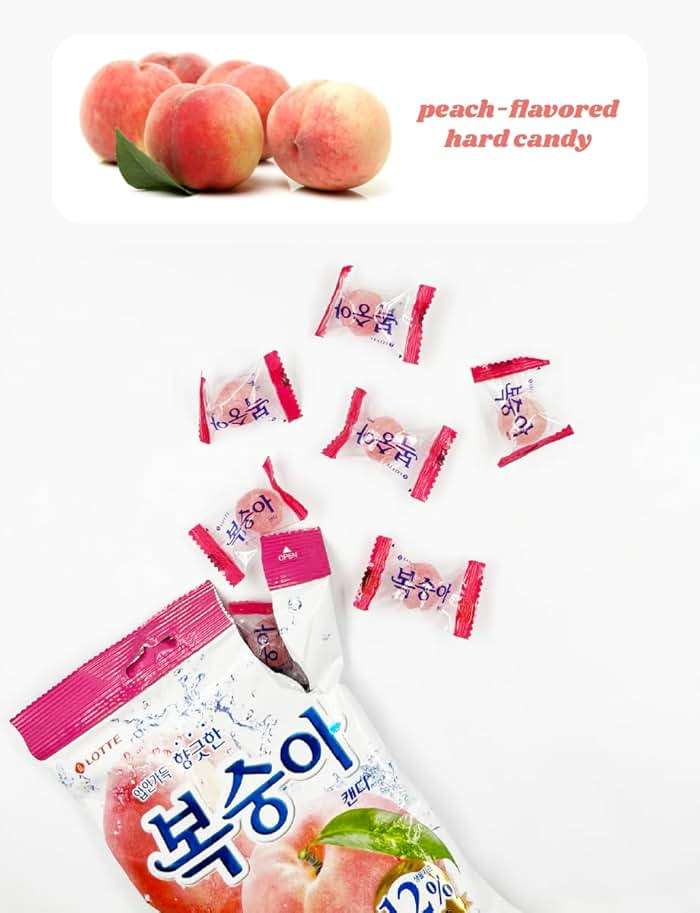 K-Candy Sweet Peach Flavor Candy 153g X 2Pack - Image 4