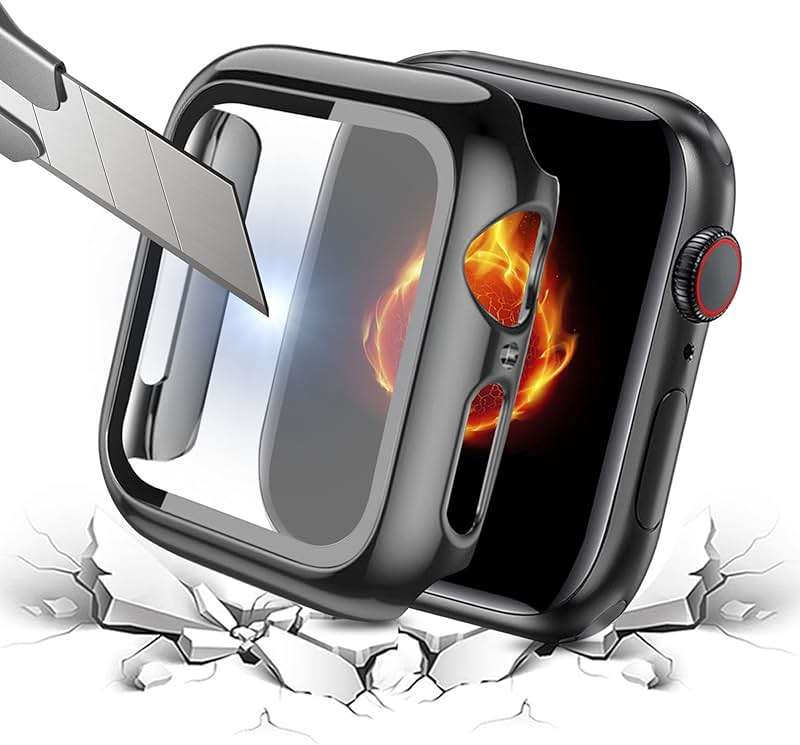 Bekomo Compatible with Apple Watch Band 49mm 46mm 44mm 45mm 42mm 40mm 38mm 41mm, Stainless Steel iWatch Bands with 2 Pack Tempered Glass Case for Series 11/10/9/Ultra 3 2/8/7/6/5/4/3/2/1/SE for Men - Image 3