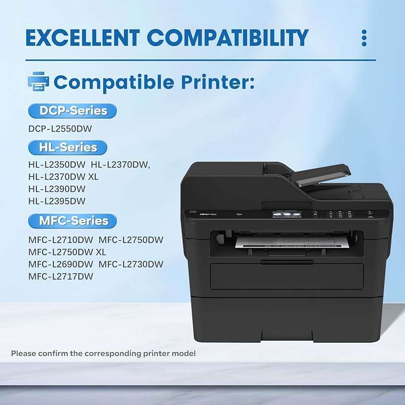 TN730 TN-730 Toner Cartridges Black Replacement for Brother TN730 TN-730 MFC-L2710DW HL-L2395DW HL-L2350DW DCP-L2550DW MFC-L2750DW Toner Printer (2 Pack) - Image 2