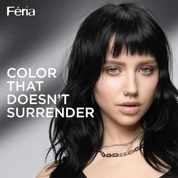 L’Oreal Paris Feria Multi-Faceted Shimmering Permanent Hair Color, High Intensity Hair Dye for 3X Highlights, 10 Jet Black (Blackest Black), 1 Hair Dye Kit - Image 2