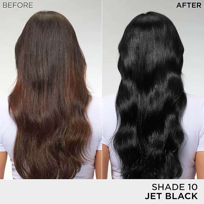 L’Oreal Paris Feria Multi-Faceted Shimmering Permanent Hair Color, High Intensity Hair Dye for 3X Highlights, 10 Jet Black (Blackest Black), 1 Hair Dye Kit - Image 4