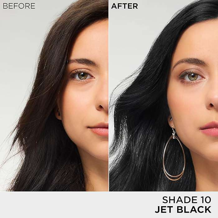 L’Oreal Paris Feria Multi-Faceted Shimmering Permanent Hair Color, High Intensity Hair Dye for 3X Highlights, 10 Jet Black (Blackest Black), 1 Hair Dye Kit - Image 5