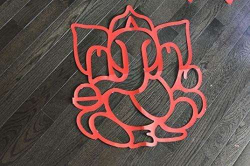 Desi Favors Red Huge Lord Ganesh Cutouts | Indian DIY Backdrop Decorations | Ganapati Pooja Backdrop Decoration | Indian Goodes Cultures Events | Traditional Cutout | 27x23 inch (Pack of 2) - Image 7