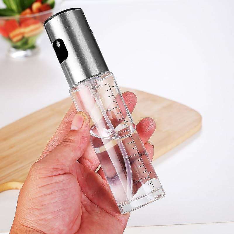necopure Olive Oil Sprayer for Cooking, 3 oz/90 ml Glass Oil Mister Bottle with Scale, Fine Mist Spray Bottle for Air Fryer, Salad, BBQ, Grill, Roasting, Vinegar and Cooking Oils - Image 4