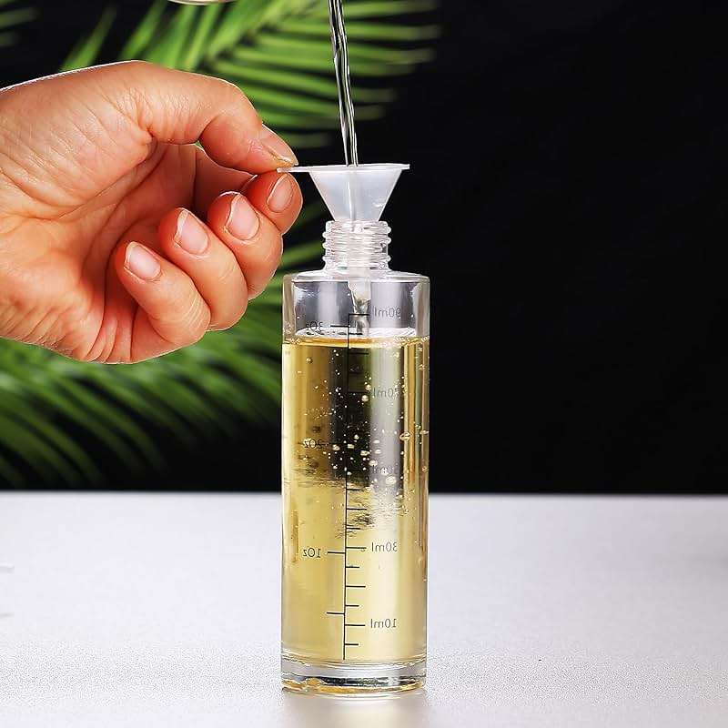 necopure Olive Oil Sprayer for Cooking, 3 oz/90 ml Glass Oil Mister Bottle with Scale, Fine Mist Spray Bottle for Air Fryer, Salad, BBQ, Grill, Roasting, Vinegar and Cooking Oils - Image 8
