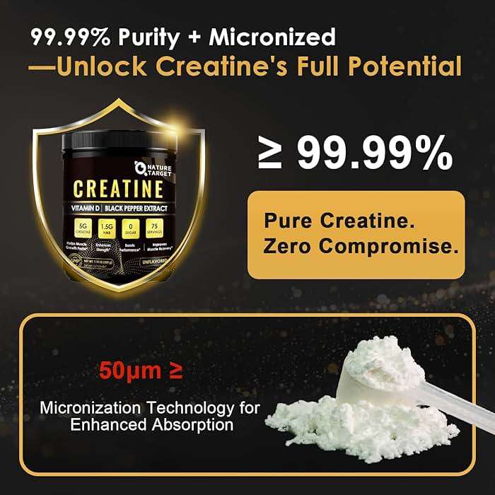 Micronized Creatine Monohydrate for Women and Men, Creatine Powder for Men-Women for Improve Performance and Strength, Support Muscle Growth and Workout Recovery, 6.5g per Servings, 75 Servings - Image 6