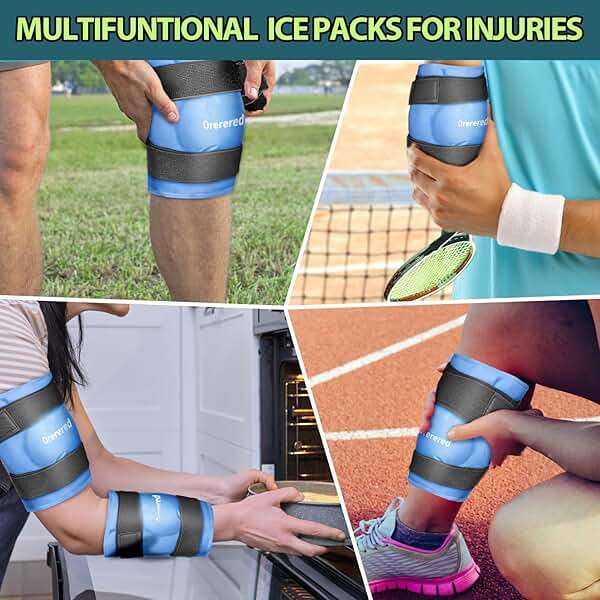 Ice Packs for Injuries Reusable, Knee Gel Ice Pack Wrap Pain Relief for Knee Replacement Surgery, Swelling, Meniscus Tear, ACL, Sports Injuries, Bruises and Arthritis, Elbow Ice Pack Blue - Image 5