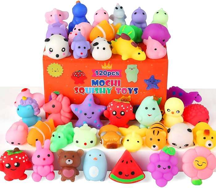 30 Pack Squishy Toys, Kawaii Squishies Party Favors for Kids 4-8 8-12 Treasure Box Toys for Classroom Birthday Xmas Gifts Goodie Bag Mini Animals Mochi Squishy Stress Relief Sensory Toys Random - Image 1