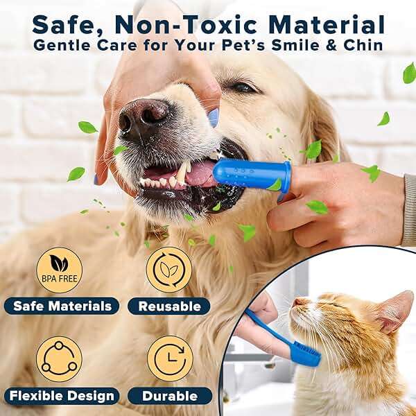 Augwind 6PCS Pet Grooming Kit for Dogs, Cats and Horses | Dog Washing Gloves | Cleanroom Gloves | Dog Bath Brush | Dog Bath Gloves | Dog Shampoo Brush | Dog Bath Supplies (Navy Blue) - Image 6