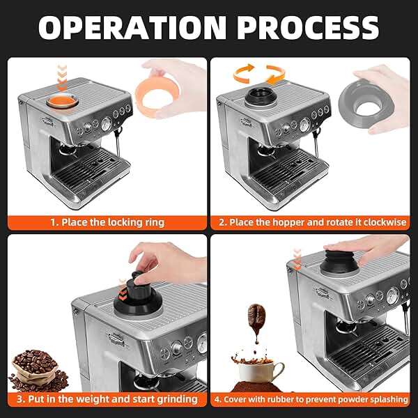 Single Dose Hopper for Breville, Single Dose Hopper with Silicone Bellows, Compatible with Breville Barista Express, Breville Barista Pro, Breville Barista Touch, and Impress - Image 4