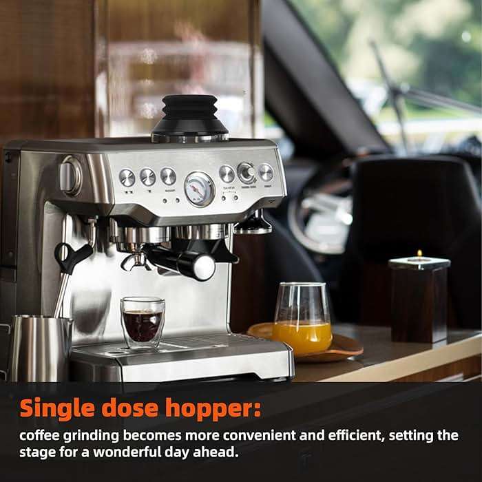 Single Dose Hopper for Breville, Single Dose Hopper with Silicone Bellows, Compatible with Breville Barista Express, Breville Barista Pro, Breville Barista Touch, and Impress - Image 6