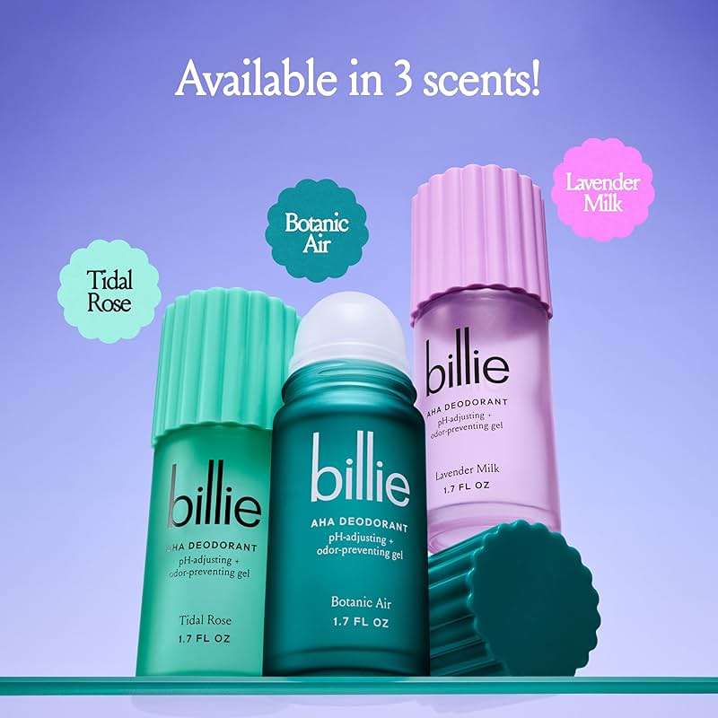 Billie AHA Deodorant 24-hour Odor-Preventing Gel, Aluminum-Free, Lavender Milk, 1.7oz - Image 7