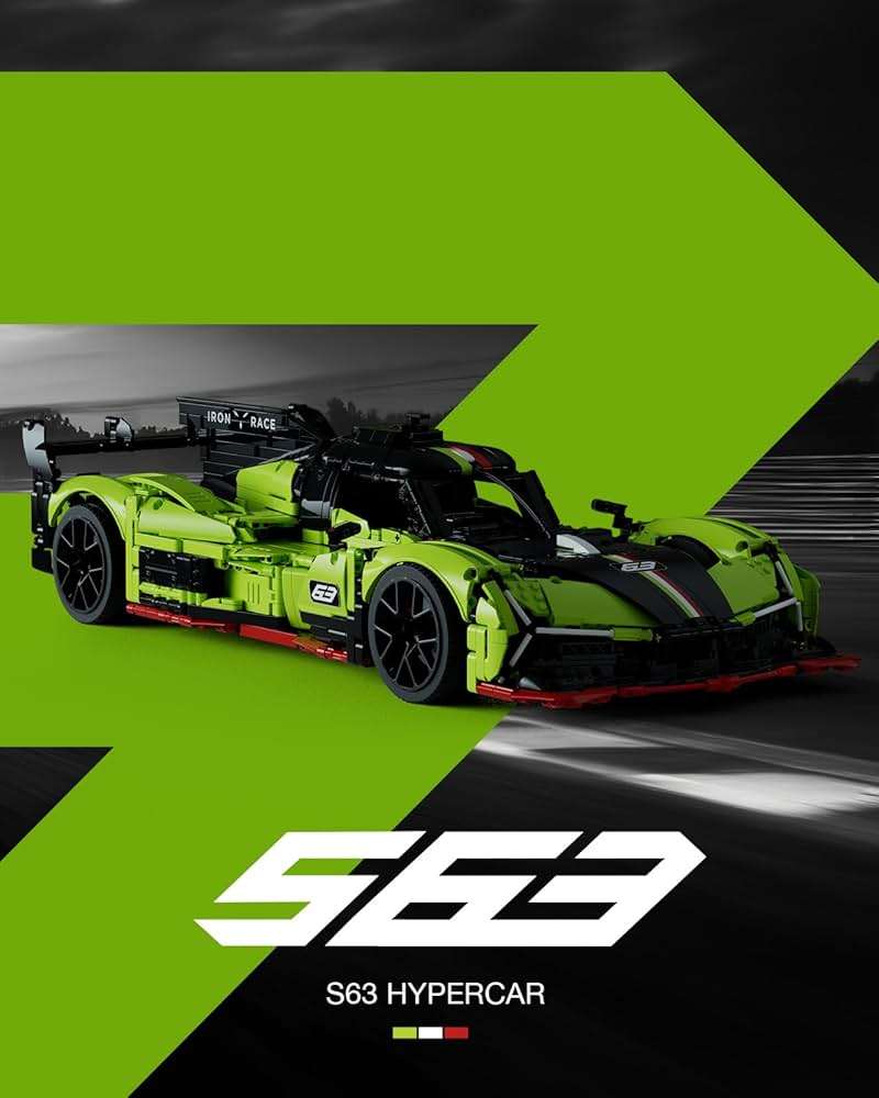 Nifeliz S63 Hypercar Model Building Set, 1:8 Scale Collectible Racing Car for Adults, Build and Display Race Car Model for Home or Office Décor, Gift for Motorsport Fans (3,699 PCS, NF10283) - Image 3