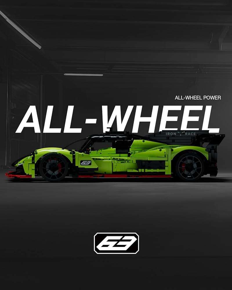 Nifeliz S63 Hypercar Model Building Set, 1:8 Scale Collectible Racing Car for Adults, Build and Display Race Car Model for Home or Office Décor, Gift for Motorsport Fans (3,699 PCS, NF10283) - Image 5