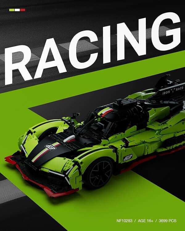 Nifeliz S63 Hypercar Model Building Set, 1:8 Scale Collectible Racing Car for Adults, Build and Display Race Car Model for Home or Office Décor, Gift for Motorsport Fans (3,699 PCS, NF10283) - Image 7