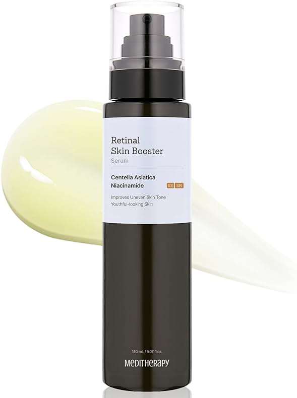 MEDITHERAPY Retinal Skin Booster Serum | Retinaldehyde, Niacinamide Anti-Aging Serum - K-Beauty Facial Serum for Fine Lines, Firming & Radiance | Hydrating Face Serum All Skin Types, 5.07 fl oz - Image 1