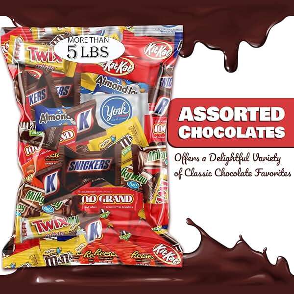 Assorted Chocolate Candy Variety Pack - Assorted Bulk Chocolate Mix - Individually Wrapped Party Chocolate Assortment - Chocolate For Every Occasion More Than 5 Pounds - Image 3