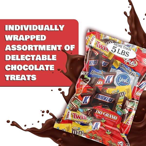 Assorted Chocolate Candy Variety Pack - Assorted Bulk Chocolate Mix - Individually Wrapped Party Chocolate Assortment - Chocolate For Every Occasion More Than 5 Pounds - Image 5