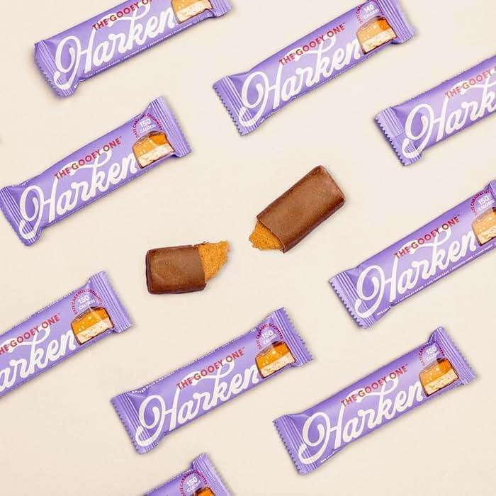 Harken Sweets The Gooey One - Oat Milk Chocolate Candy Bars with Nougat and Date Caramel, Sweetened with Dates and No Sugar Added, High Fiber, Gluten-Free, Nut-Free, Plant-Based, Vegan - 12 Bars - Image 5