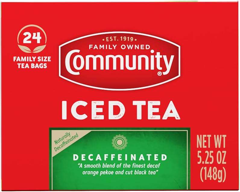 Community Coffee Decaf Tea, 24 Family Size Tea Bags (Pack of 1) - Image 3