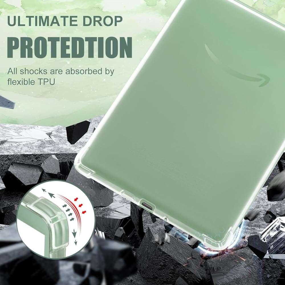 iDLEHANDS Clear Case for 6" Kindle 2024 and 2022 (11 Generation) - Ultra-Slim Soft TPU Transparent Cover, Lightweight & Durable Protection, Clear - Image 4