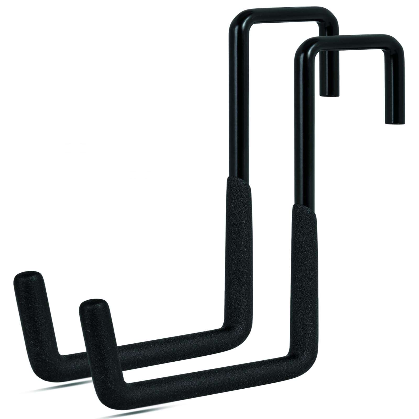 Gueryee Rafter Hanger Hook 2 Pcs, Large S Hooks, Upgraded Fence Hangers, Ladder and Bike Hanging Hooks for Storage, Heavy Duty Garage Utility Rafter Hook for Hanging Hose, Plants, Chairs and More - Image 1