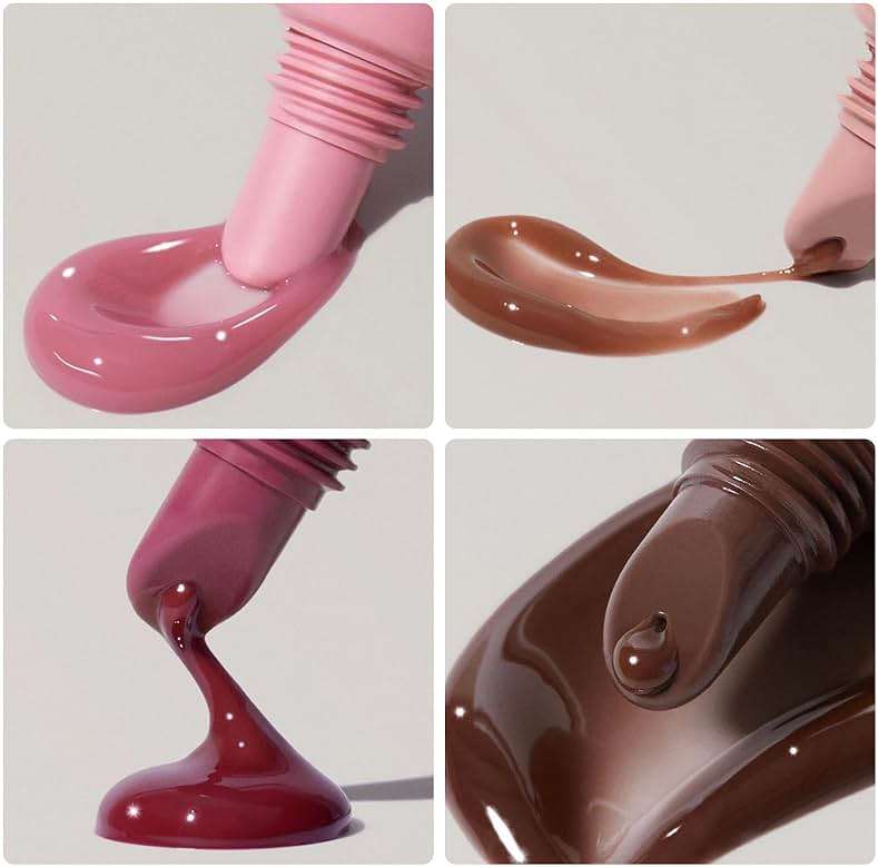 5 Colors Mirror Lip Glaze, Plumping Hydrating Gloss, Long-Lasting Moisturizing Non-Sticky Oil, Quick Full Lip Color - Image 6