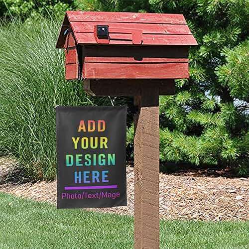 Heucapc Custom Garden Flag, Personalized Yard Flags Decor, Add Your Own Picture/Text House Lawn Banner Double-Sided Home Wall Decoration 12"x18" - Image 9