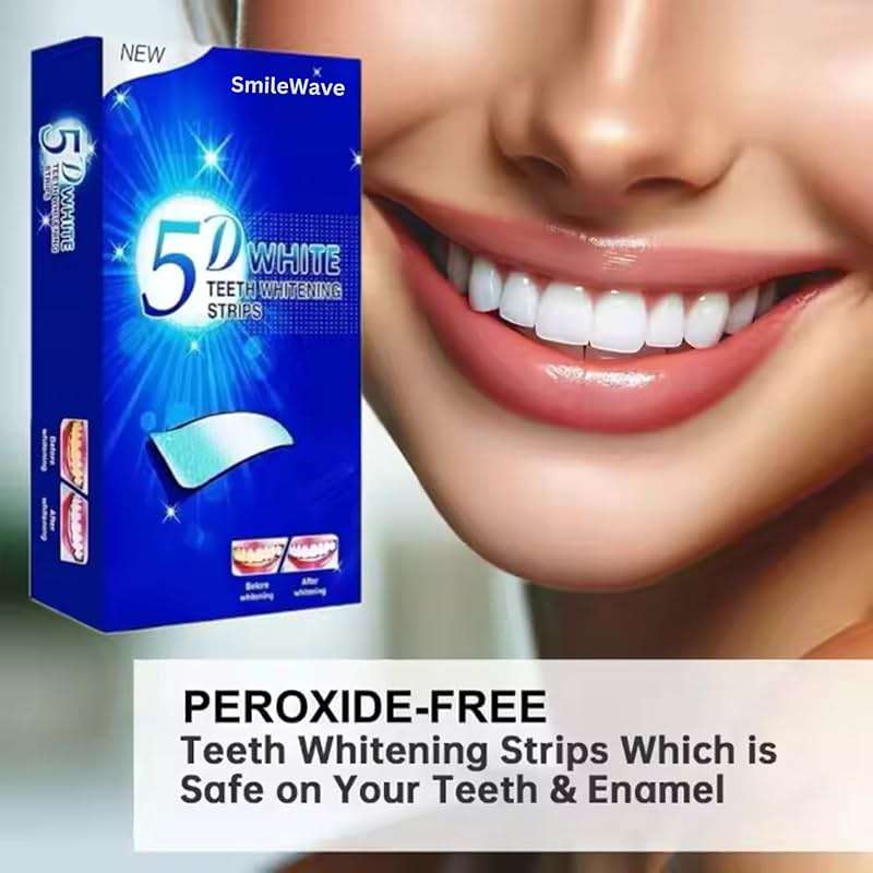 Teeth Whitening Strips - 28 Strips (14 Count Pack) | Efficient & Anti-Slip | Natural Essence | Stretchable Non Sensitive Safe to Enamel | White Strips for Remove Tooth Stain Dental Certified - Image 4