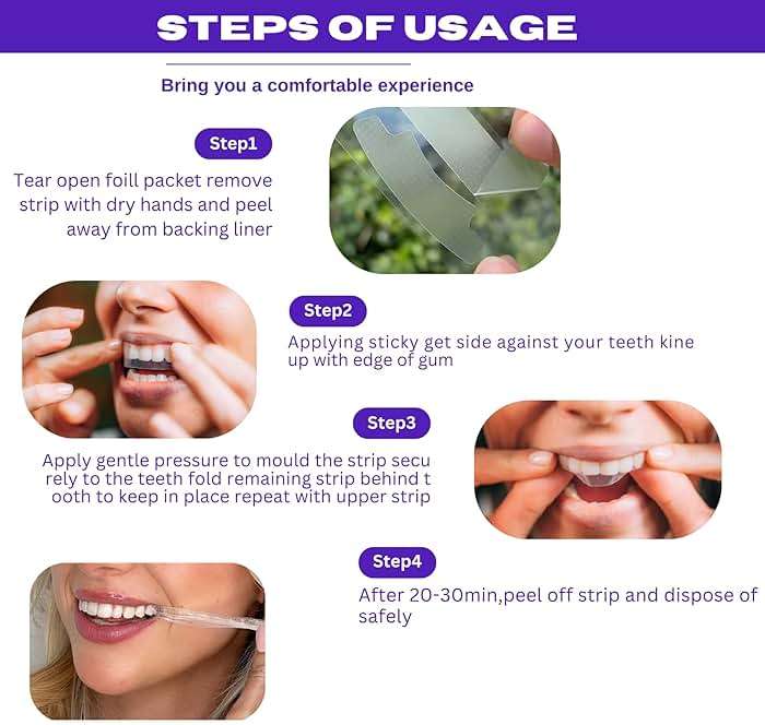 Teeth Whitening Strips - 28 Strips (14 Count Pack) | Efficient & Anti-Slip | Natural Essence | Stretchable Non Sensitive Safe to Enamel | White Strips for Remove Tooth Stain Dental Certified - Image 7