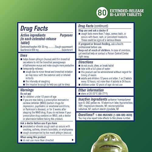 Mucinex DM 12Hr Chest Congestion & Cough Medicine for Adults, Cold and Cough Medicine for Excess Mucus Relief, 600 mg Guaifenesin & 30 mg Dextromethorphan HBr, 80 Bi-Layer Tablets - Image 2