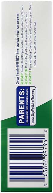 Mucinex DM 12Hr Chest Congestion & Cough Medicine for Adults, Cold and Cough Medicine for Excess Mucus Relief, 600 mg Guaifenesin & 30 mg Dextromethorphan HBr, 80 Bi-Layer Tablets - Image 14
