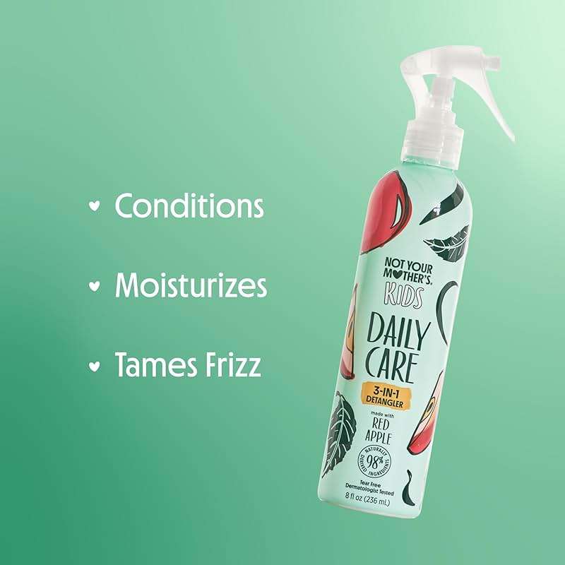 Not Your Mother's Kids Daily Care 2-In-1 Shampoo & Conditioner and 3-In-1 Detangler (2-Pack) - Hair Products for Kids - Ideal for All Hair Types - Image 4