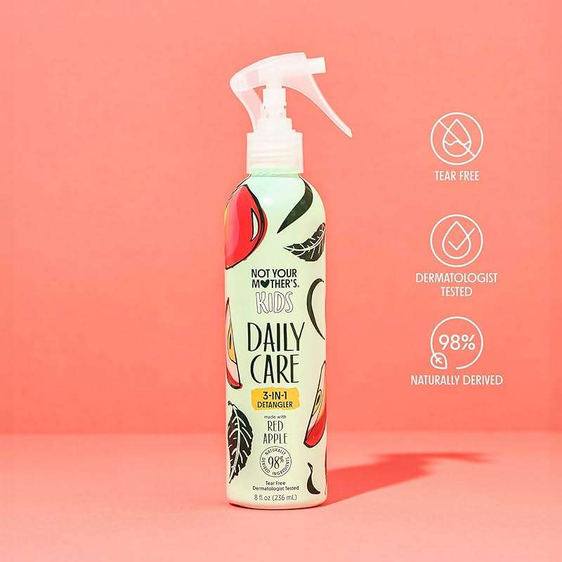 Not Your Mother's Kids Daily Care 2-In-1 Shampoo & Conditioner and 3-In-1 Detangler (2-Pack) - Hair Products for Kids - Ideal for All Hair Types - Image 7