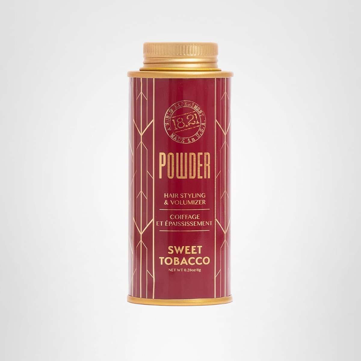 18.21 Man Made Hair Styling Powder for Men, Adds Volume, Texture, and Absorbs Oil with a Matte Finish, Flexible Hold, and Bold Sweet Tobacco Scent - Image 8