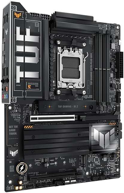 ASUS TUF Gaming X870-PLUS WiFi AMD AM5 X870 ATX Motherboard, 16+2+1, 80A SPS Power Stages, DDR5, PCIe 5.0 Ready, Four M.2 Slots, Wi-Fi 7, 2.5Gb LAN, HDMI, USB4® 40Gbps, SATA 6 Gbps, USB 20Gbps Type-C - Image 8