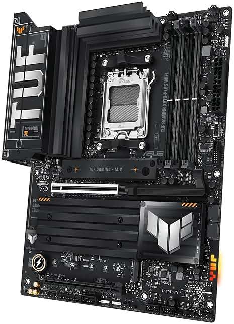 ASUS TUF Gaming X870-PLUS WiFi AMD AM5 X870 ATX Motherboard, 16+2+1, 80A SPS Power Stages, DDR5, PCIe 5.0 Ready, Four M.2 Slots, Wi-Fi 7, 2.5Gb LAN, HDMI, USB4® 40Gbps, SATA 6 Gbps, USB 20Gbps Type-C - Image 9
