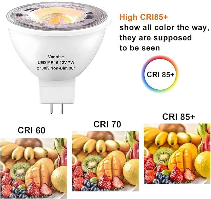 Vannise MR16 GU5.3 LED Bulb 2700K Soft White, 6 Pack MR16 LED Bulbs for Landscape Lighting 450LM 7W, Equivalent 50W, No Flicker GU5.3 Base, Non-Dimmable Light Bulbs for Indoor & Outdoor - Image 8