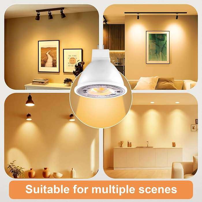 Vannise MR16 GU5.3 LED Bulb 2700K Soft White, 6 Pack MR16 LED Bulbs for Landscape Lighting 450LM 7W, Equivalent 50W, No Flicker GU5.3 Base, Non-Dimmable Light Bulbs for Indoor & Outdoor - Image 9