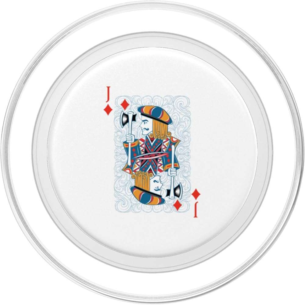 Jack Diamonds Poker Card Playing Card Blackjack Card PopSockets PopGrip for MagSafe - Image 2