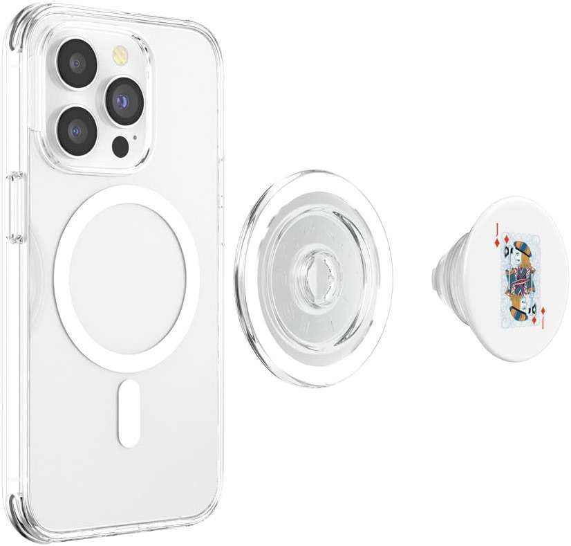 Jack Diamonds Poker Card Playing Card Blackjack Card PopSockets PopGrip for MagSafe - Image 4
