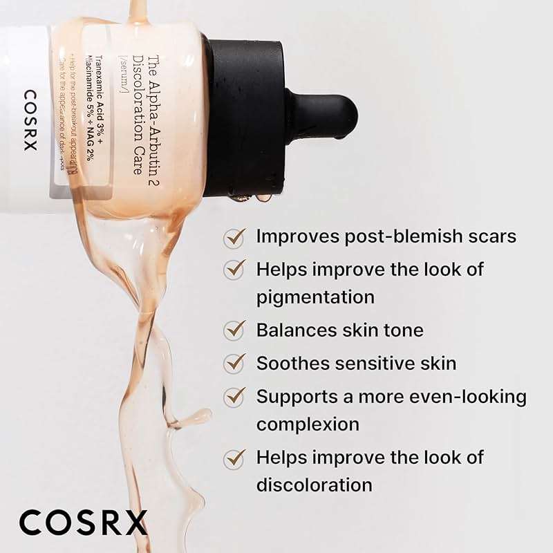 COSRX 2% Alpha Arbutin Discoloration Care Face Serum with Niacinamide, Glutathione & Tranexamic Acid, Serum to Target Dark Spots and Hyperpigmentation, Daily Korean Skin Care, 1.7 fl oz - Image 3