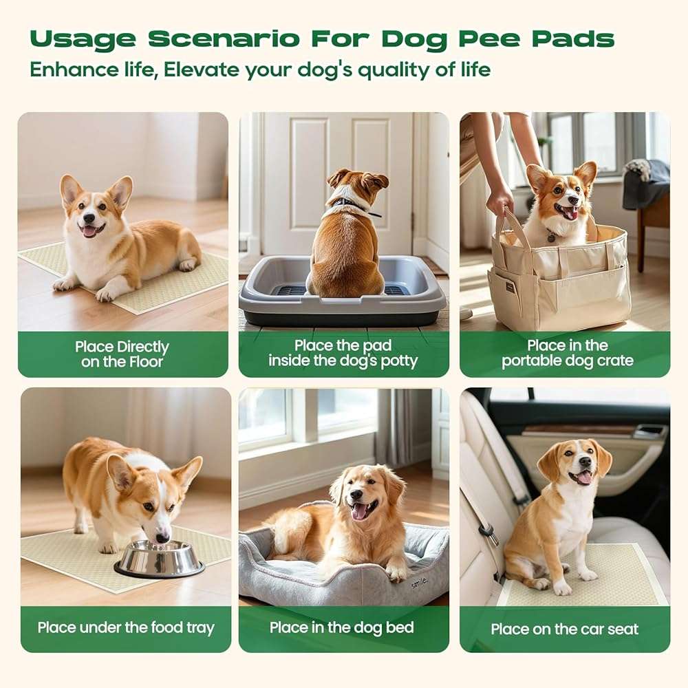 DOGGO DOUG Puppy Pads 100 Count Small 22x22in Bamboo Training Pads Deodorizing Leakproof Quick Drying Dog Pee Pads Super Absorbent Disposable Pee Pads for Dogs Puppies, Doggie, Cats, Rabbits - Image 7