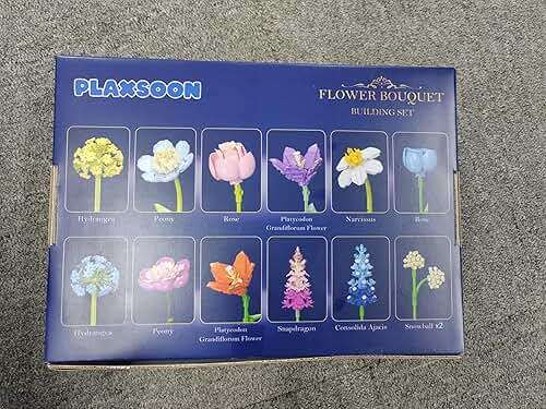 PLAXSOON Flower Bouquet Building Set, 888 PCS Botanical Collection Building Block Toy, Flowers Rose Plant Home Decor, Mothers Day Valentine's Day Birthday Gift for Adults Women Boys Girls 8+ - Image 14