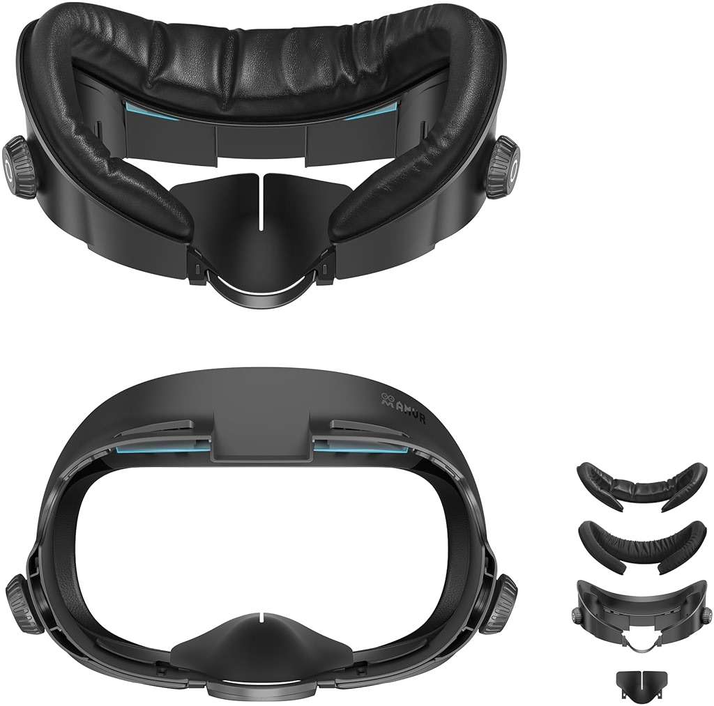 AMVR FC3 Facial Interface Face Pad Compatible with Meta/Oculus Quest 3 Accessories, with Knob Adjustable, NOT Compatible with Meta Quest 3S - Image 1