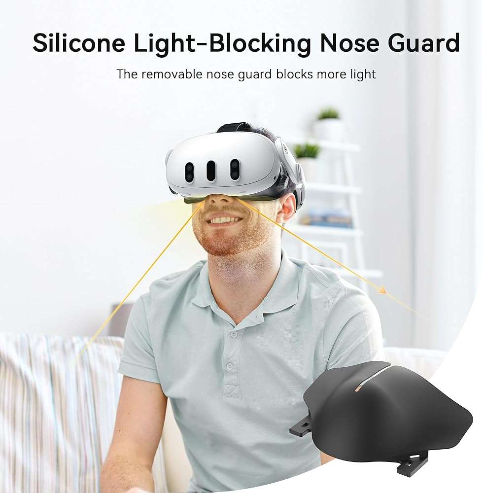 AMVR FC3 Facial Interface Face Pad Compatible with Meta/Oculus Quest 3 Accessories, with Knob Adjustable, NOT Compatible with Meta Quest 3S - Image 7