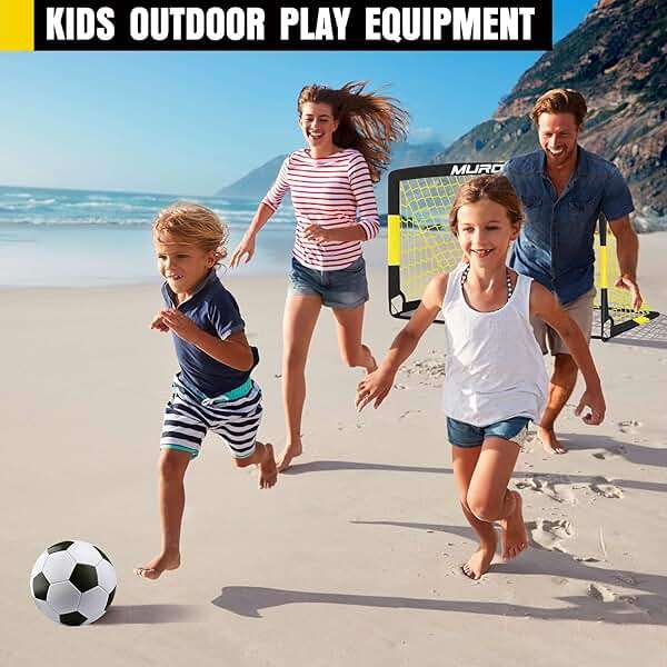 Soccer Goal, Kids Soccer Goals for Backyard Set, 2 Pack of Portable Pop Up Soccer Net with Soccer Ball, Cones, Complete Training Equipment for Youth, Toddler Outdoor Sports Games - Image 7