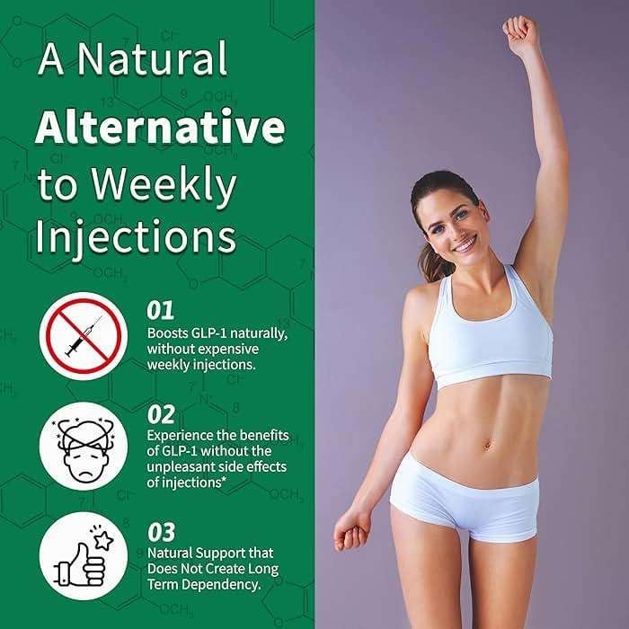 GLP-1 Supplement for Weight Loss & Appetite Control for Men and Women, Berberine & Green Coffee Extract, GLP-1 Boosting for Hunger & Metabolism Support, GLP-1 Levels & Overall Health - 90 Capsules - Image 4