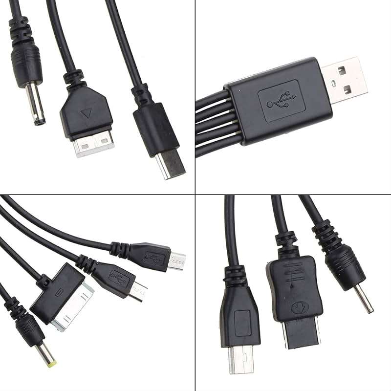 Zenarao 10 in 1 USB Cables - 20CM/7.87in Universal USB to Multi Plug Cell Phone Charger for Smartphones - Image 2